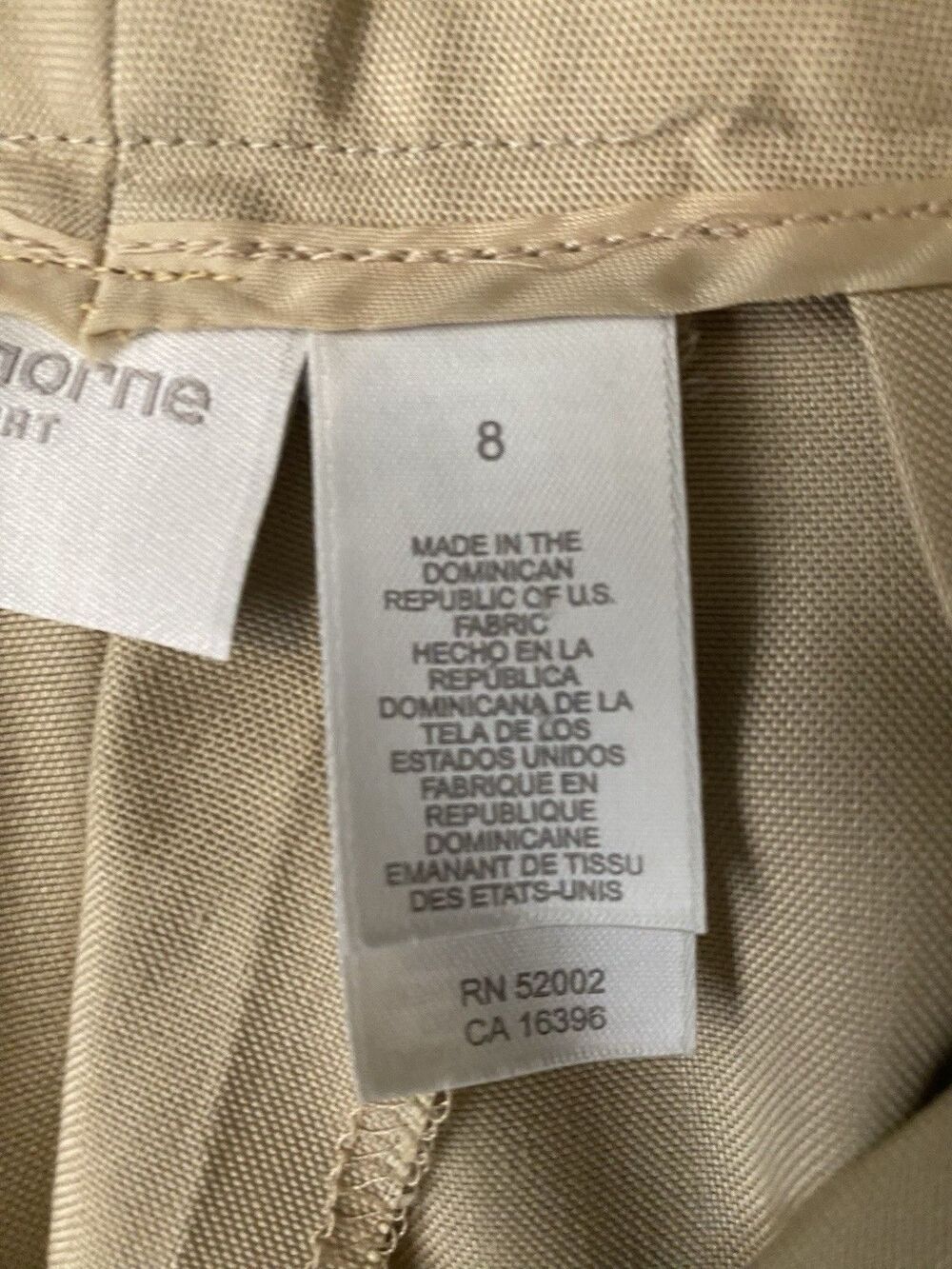Liz Claiborne LizSport Hi Rise Vintage 90’s Beige Trousers Women’s Size 8 - Picture 10 of 13